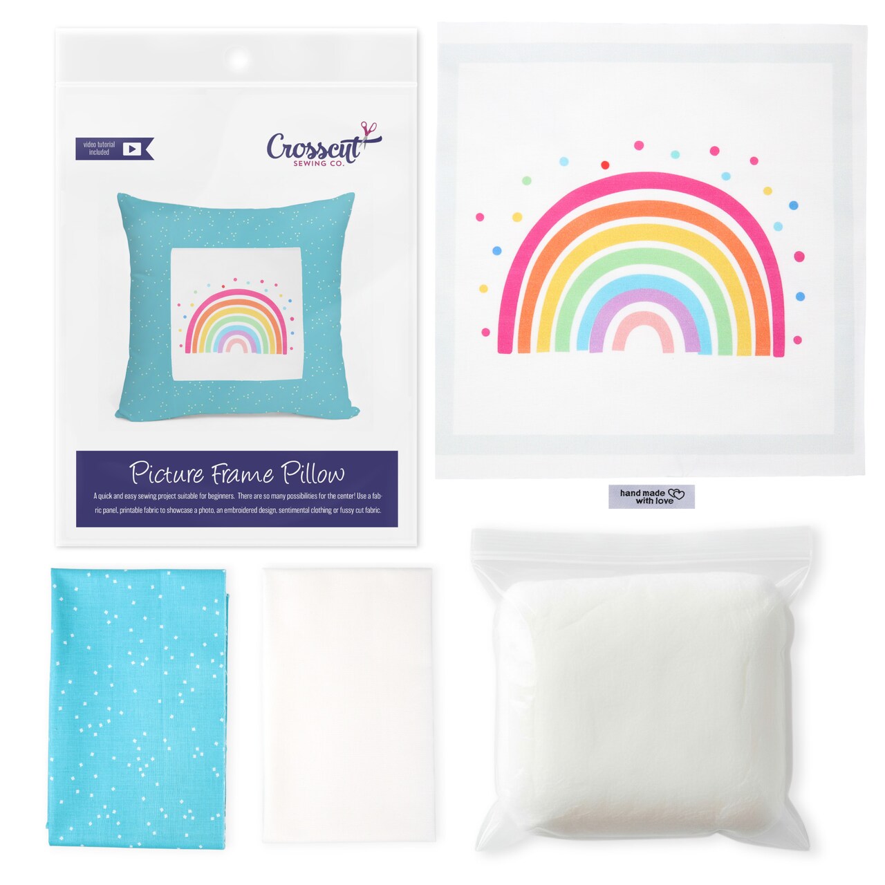 Picture Frame Pillow Sewing Project Kit - DIY Kit for Beginners